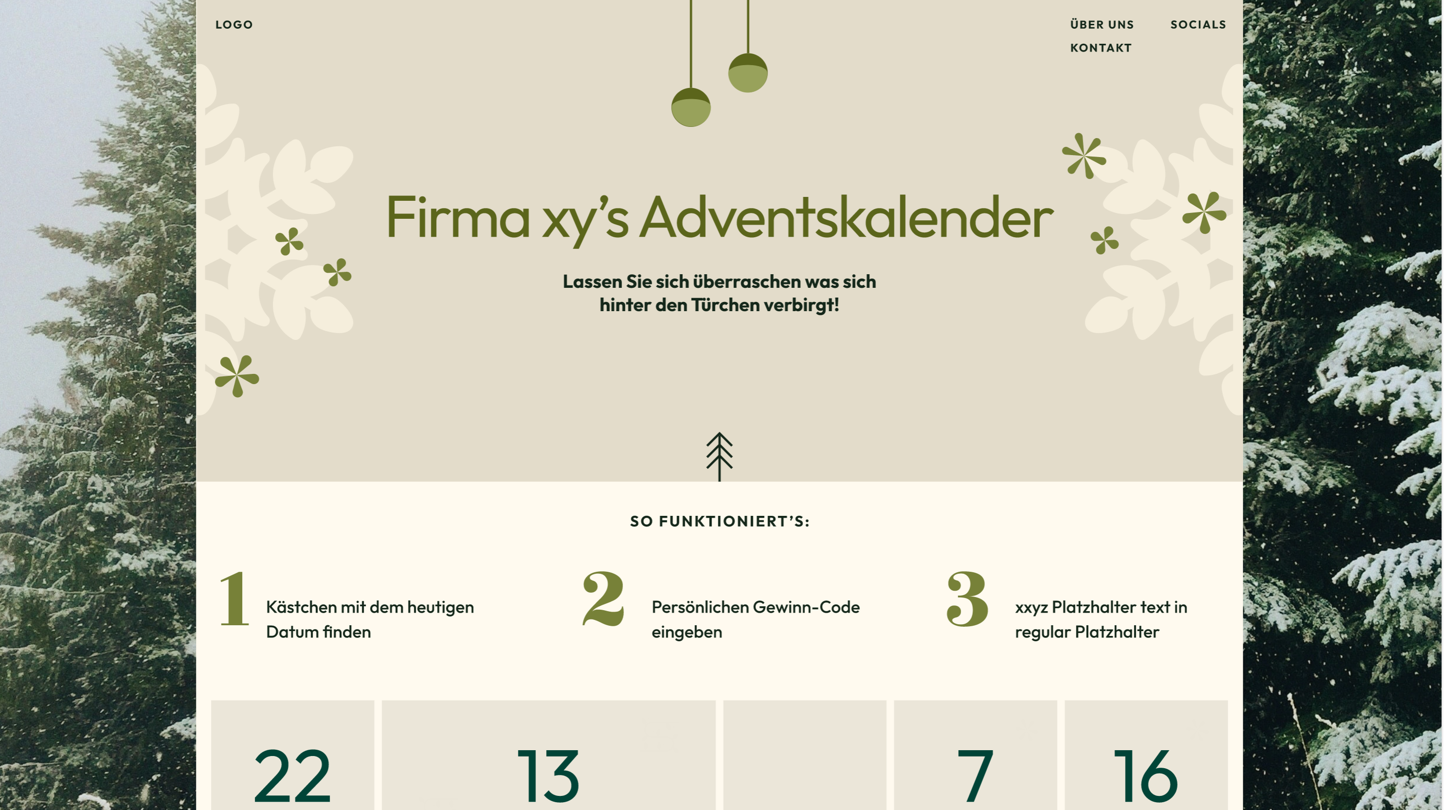 WordPress Adventskalender-Theme 2023 Kopie Kopie Kopie